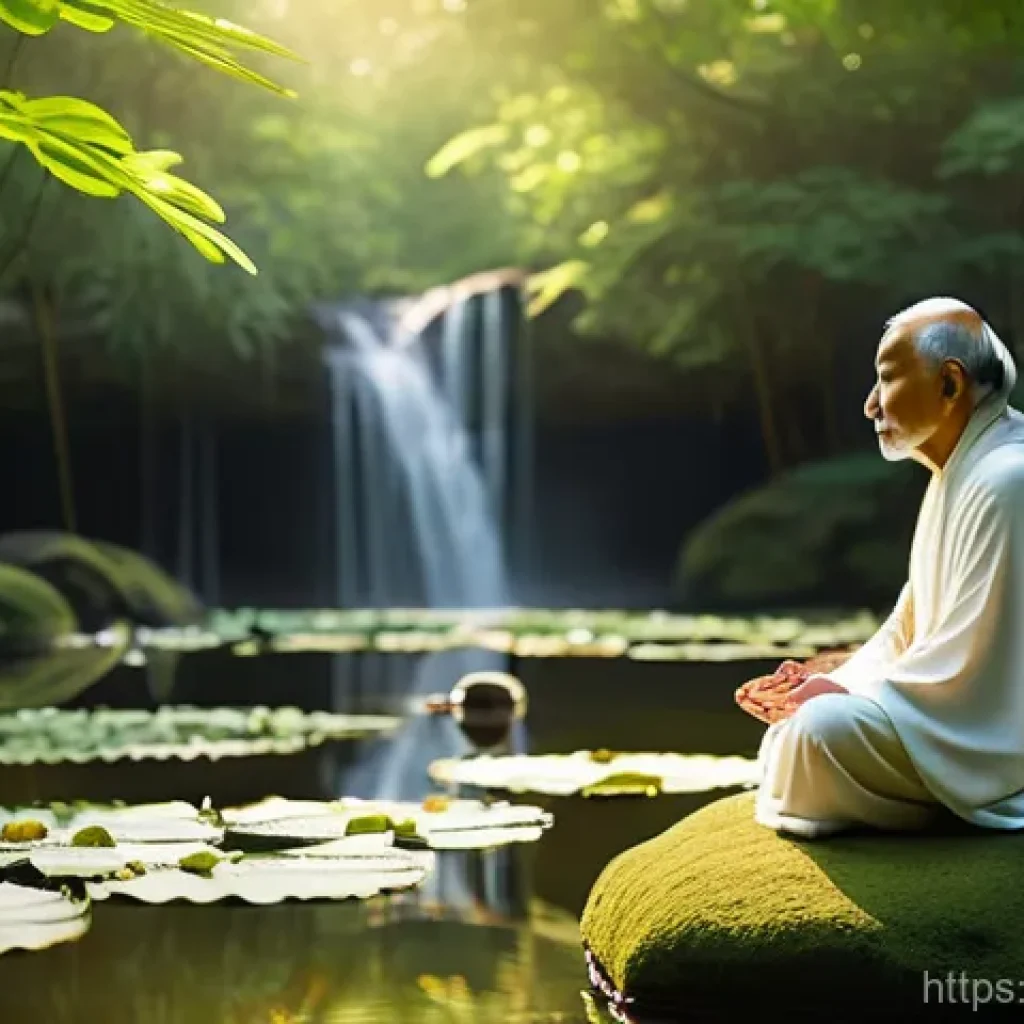 마인드풀니스의 역사와 발전 과정 - **Image Prompt: Ancient Origins of Mindfulness in Serene Nature**
A serene and contemplative sce...