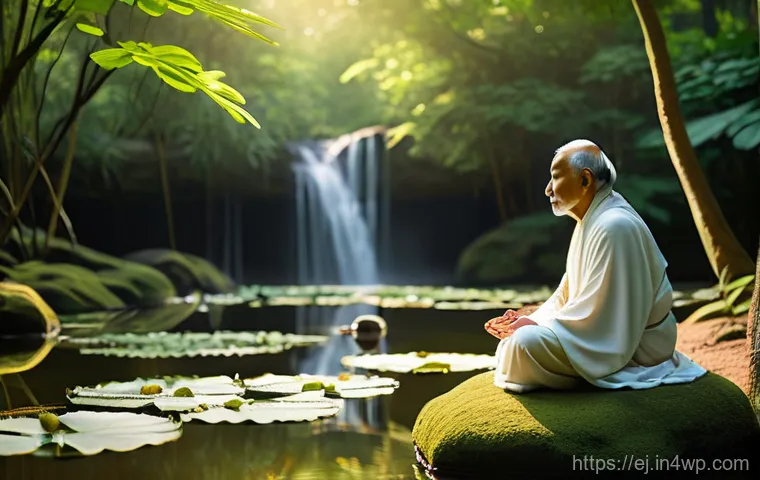 마인드풀니스의 역사와 발전 과정 - **Image Prompt: Ancient Origins of Mindfulness in Serene Nature**
A serene and contemplative sce...