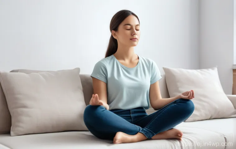 마인드풀니스 연습으로 직장 내 스트레스 관리 - **Prompt 1: From Burnout to Inner Peace through Mindfulness**
A young adult, initially depicted ...